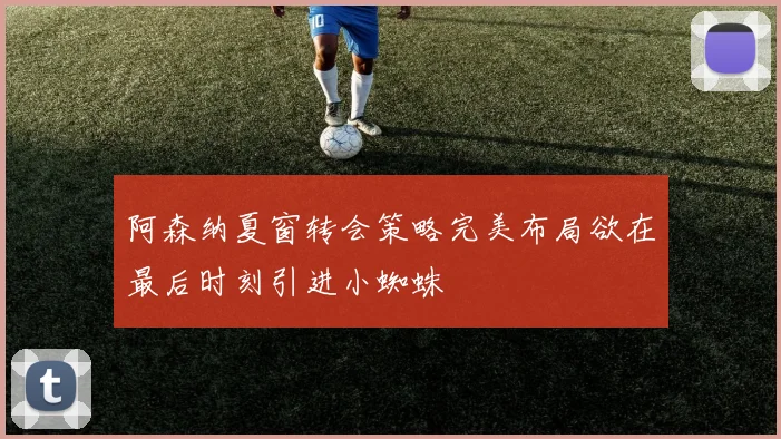 阿森纳夏窗转会策略完美布局欲在最后时刻引进小蜘蛛